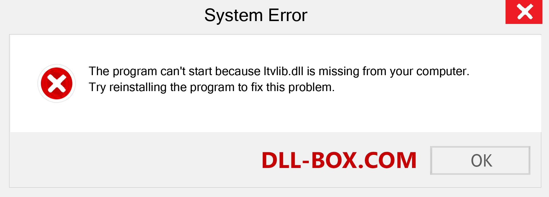  ltvlib.dll file is missing?. Download for Windows 7, 8, 10 - Fix  ltvlib dll Missing Error on Windows, photos, images