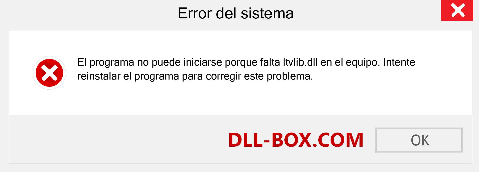 ¿Falta el archivo ltvlib.dll ?. Descargar para Windows 7, 8, 10 - Corregir ltvlib dll Missing Error en Windows, fotos, imágenes